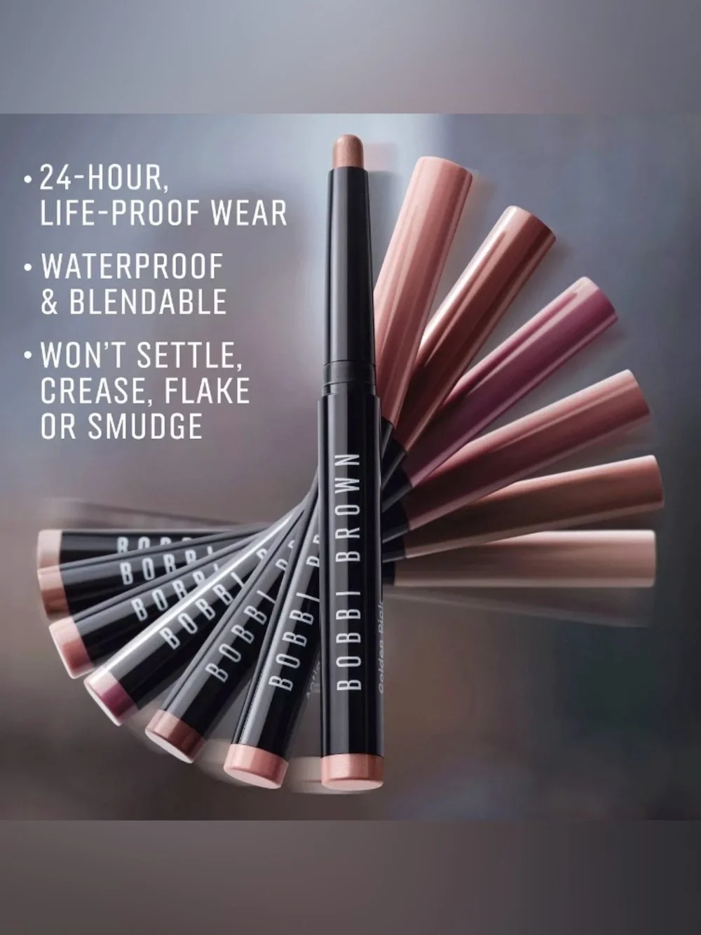 Bobbi Brown Long-Wear Waterproof Cream Eyeshadow Stick Golden Bronze-Full Size